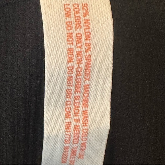 (Sold)Colsie Black Bodysuit Ribbed Stretchy Spaghetti Strap Women’s Size Large - Picture 7 of 7